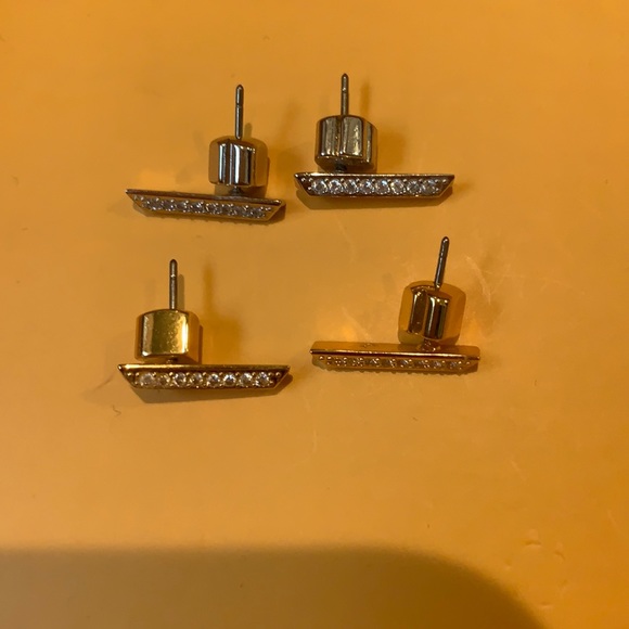 Two Kate spade earring pairs